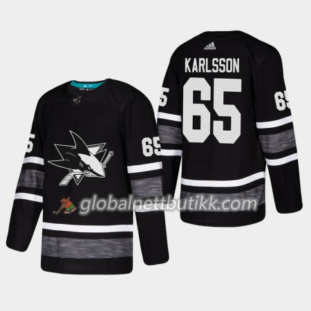 San Jose Sharks Hockeydrakt Erik Karlsson 65 Svart 2019 NHL All-Star Adidas Authentic - Herre